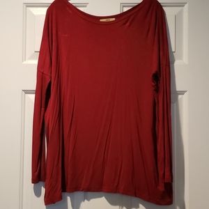 Piko long sleeve burgundy